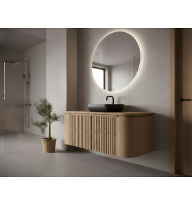 Mueble Baño Fresno Nordic 2 Cajones + 2 Puertas
