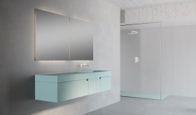 Mueble baño suspendido con 2 Cajones Consecutivos 510