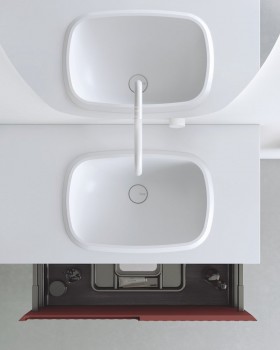 Mueble baño suspendido con 2 Cajones Consecutivos 513