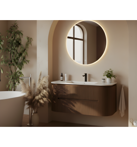 Mueble suspendido de FRESNO 3D + Encimera Solid Surface | 25029