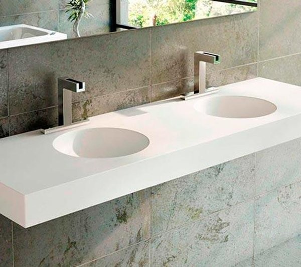 lavabo.doble.corian.red